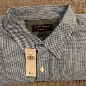 NWT Blue Banana Republic Slim Fit Dress Shirt
